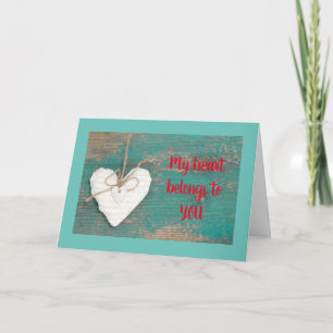 MIJN HART (&REST VAN MIJN LICHAAM) BEHOORT TOT **J FEESTDAGEN KAART