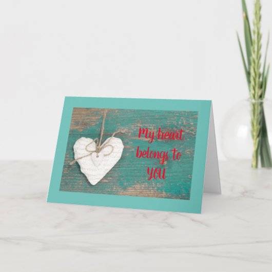 MIJN HART (&REST VAN MIJN LICHAAM) BEHOORT TOT **J FEESTDAGEN KAART (Voorkant)