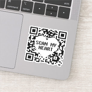 Mijn hart scannen sticker