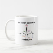 Mijn hart slaat om de cardiologie (Sinus Rhythm) Koffiemok (Links)