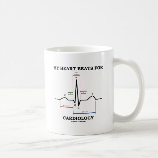 Mijn hart slaat om de cardiologie (Sinus Rhythm) Koffiemok (Rechts)