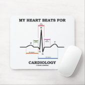 Mijn hart slaat om de cardiologie (Sinus Rhythm) Muismat (Met muis)