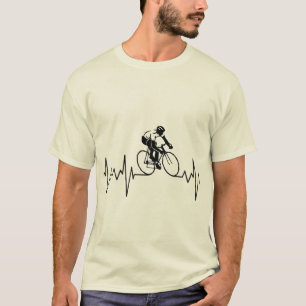 Mijn hart slaat om te fietsen t-shirt