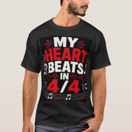 Mijn hart slaat op 4/4 t-shirt