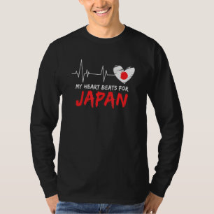 Mijn hart slaat op Japanse vlag T-shirt