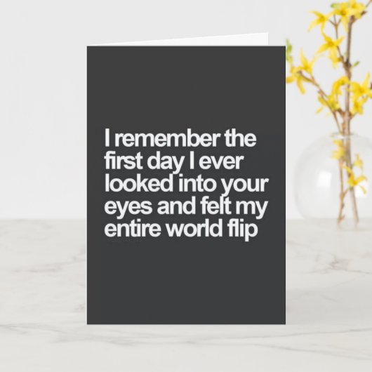 MIJN HART SLAAT OVER VANWEGE "JOU" KAART (Gele Bloem)