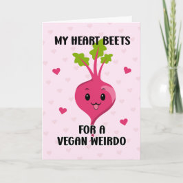 Mijn hart slaat voor een veganistische zonderling, kaart
