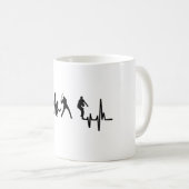 Mijn hart slaat voor honkbalMok Koffiemok (Voorkant rechts)