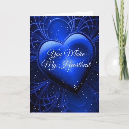 MIJN HART SLAAT VOOR JOU!" LIEFDESKAART KAART (Voorkant)