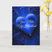 MIJN HART SLAAT VOOR JOU!" LIEFDESKAART KAART (Gele Bloem)