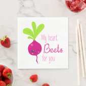 Mijn hart slaat voor jou servet (Insitu)