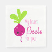 Mijn hart slaat voor jou servet (Voorkant)