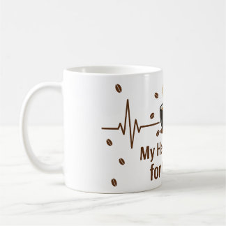 Mijn hart slaat voor koffie-mok koffiemok