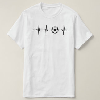 Mijn hart slaat voor Voetbal | Football Ball ECG B T-shirt