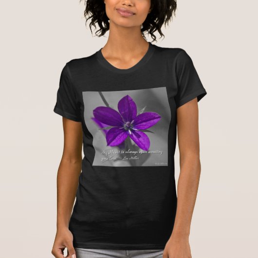 Mijn hart staat altijd open... t-shirt (Voorkant)