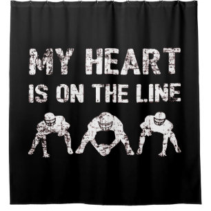 Mijn hart staat op het spel - American Football Li Douchegordijn