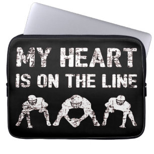 Mijn hart staat op het spel - American Football Li Laptop Sleeve