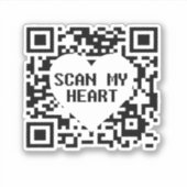 Mijn hart Sticker scannen (Voorkant)