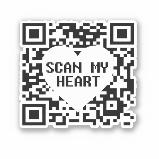 Mijn hart Sticker scannen (Voorkant)