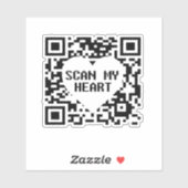 Mijn hart Sticker scannen (Vel)