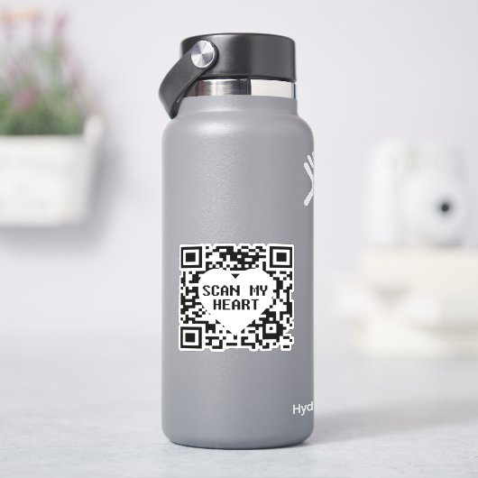 Mijn hart Sticker scannen (HydroFlask)
