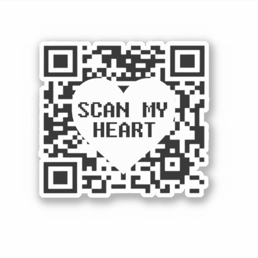 Mijn hart Sticker scannen (Voorkant)