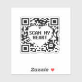 Mijn hart Sticker scannen (Vel)