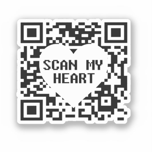 Mijn hart Sticker scannen (Voorkant)