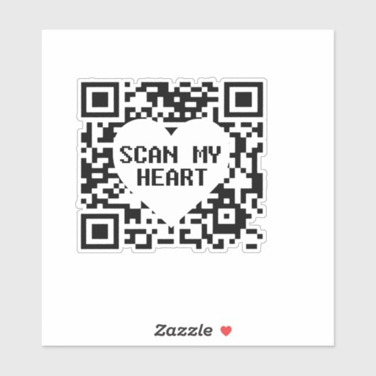 Mijn hart Sticker scannen (Vel)