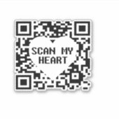 Mijn hart Sticker scannen (Voorkant)