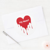Mijn hart valentijn Sticker design (Envelop)