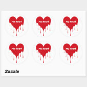 Mijn hart valentijn Sticker design (Vel)