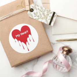 Mijn hart valentijn Sticker design