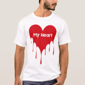 Mijn hart valentijn Tshirt design (Voorkant)