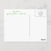 MIJN HART VAN Diana S Martin Briefkaart (Achterkant)