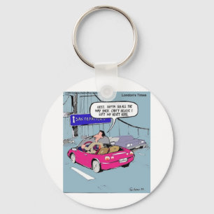 Mijn hart verliet in San Francisco Funny Gifts & T Sleutelhanger