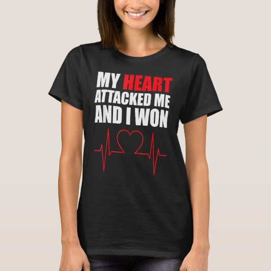 Mijn hart viel me aan t-shirt (Voorkant)