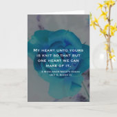 Mijn hart voor het uwe is gebreid Wenskaart Kaart (Gele Bloem)