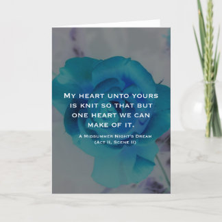 Mijn hart voor het uwe is gebreid Wenskaart Kaart