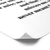 Mijn hart weet dat, wat betekent... poster (Hoek)