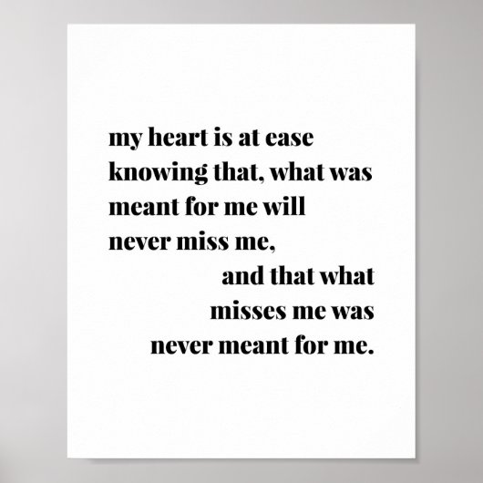 Mijn hart weet dat, wat betekent... poster (Voorkant)