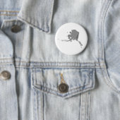 Mijn hart woont in Alaska Ronde Button 5,7 Cm (In situ)