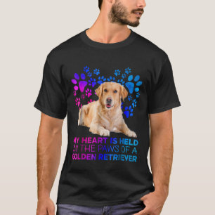 Mijn hart wordt gehouden door de poten van een gou t-shirt