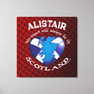 Mijn hart zal altijd in Schotland zijn! Canvas Afdruk