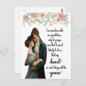 Mijn hart zal altijd jouw gevoel & gevoeligheid zi briefkaart (Voorkant / Achterkant)