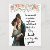 Mijn hart zal altijd jouw gevoel & gevoeligheid zi briefkaart (Voorkant)