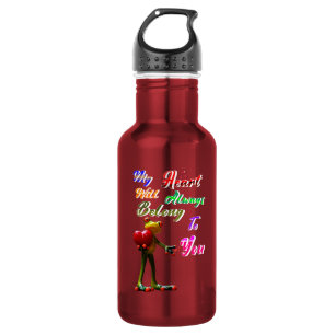 Mijn hart zal altijd van jou zijn waterfles