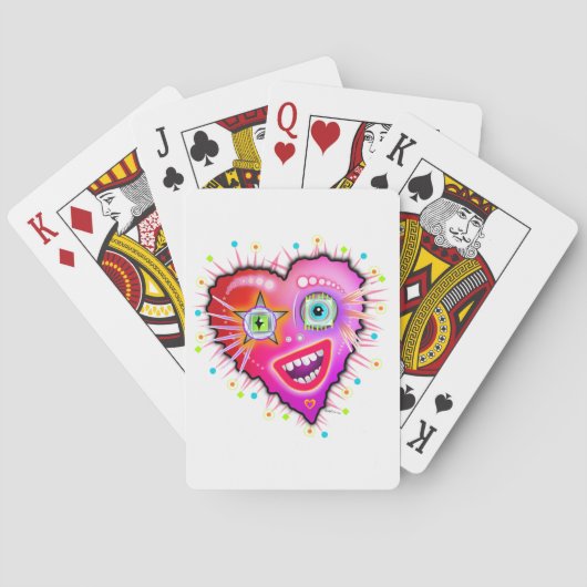 MIJN HART ZAL GLOEIEN POKERKAARTEN (Achterkant)