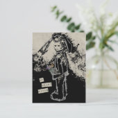 mijn hart zinkt sympathie sinibunny briefkaart (Staand voorkant)