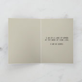 mijn hart zinkt sympathie sinibunny kaart (Binnen)